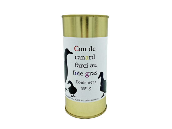 Cou de canard farci au foie gras