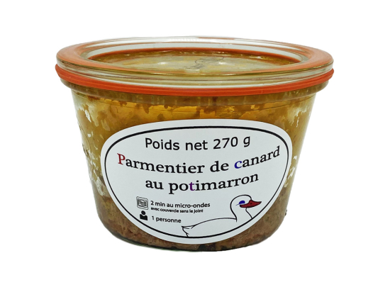 Parmentier de canard au potimarron