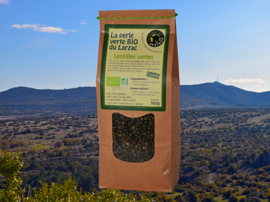 Lentilles La Perle Verte BIO du Larzac