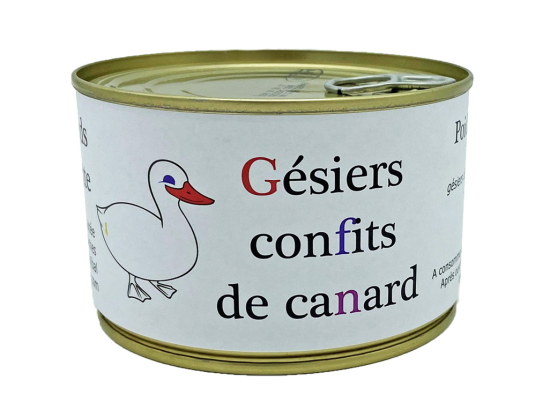 Gésiers confits de canard