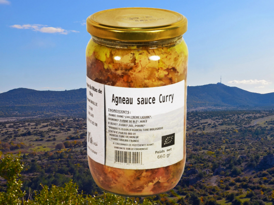 Agneau Sauce Curry BIO - 660g