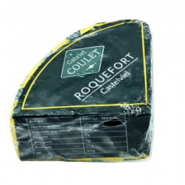 Roquefort Castelviel - 36,90€ TTC/kg soit MAX 14,76€ TTC pour 400 g. Tarif ajusté selon poids